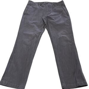 Bonobos Pants Mens 30 x 26 Grey Slim Fit Khaki Chinos Cotton Career